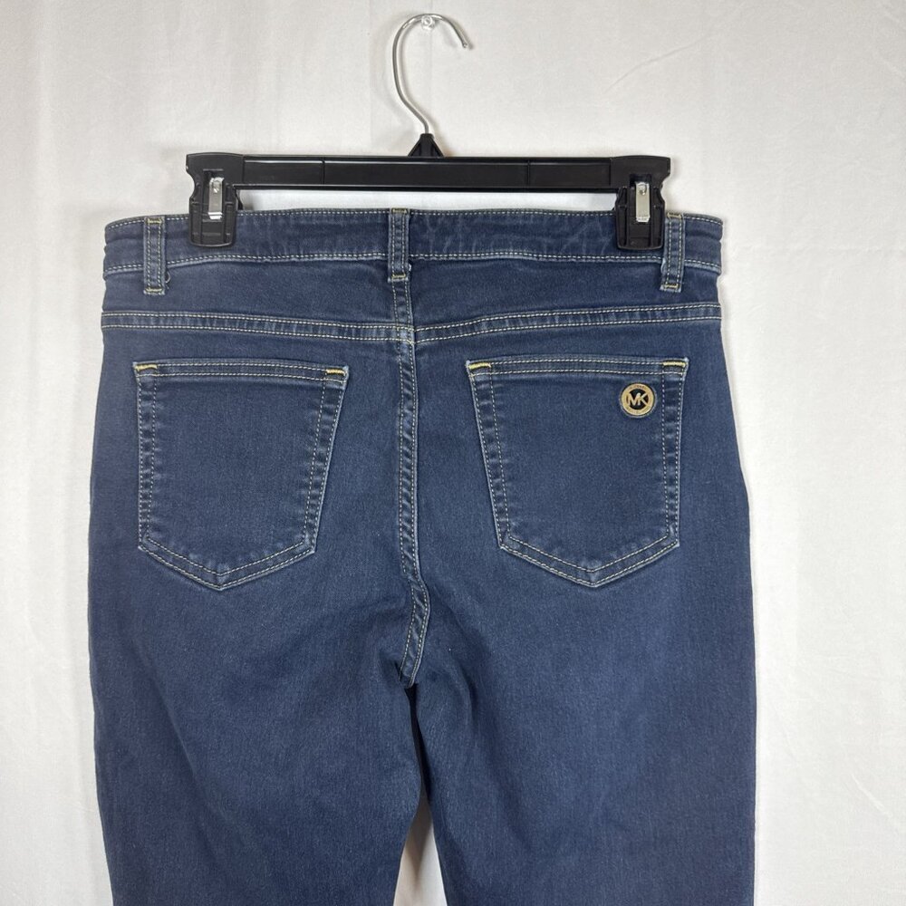 Michael Kors Dark Blue Skinny Jeans Size 10 Preowned - Picture 11 of 13